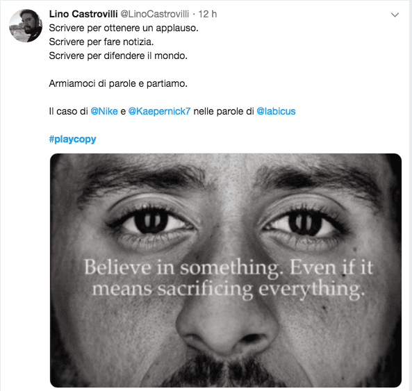 i tweet di apprezzamento della platea per l'intervento di Paolo Iabichino