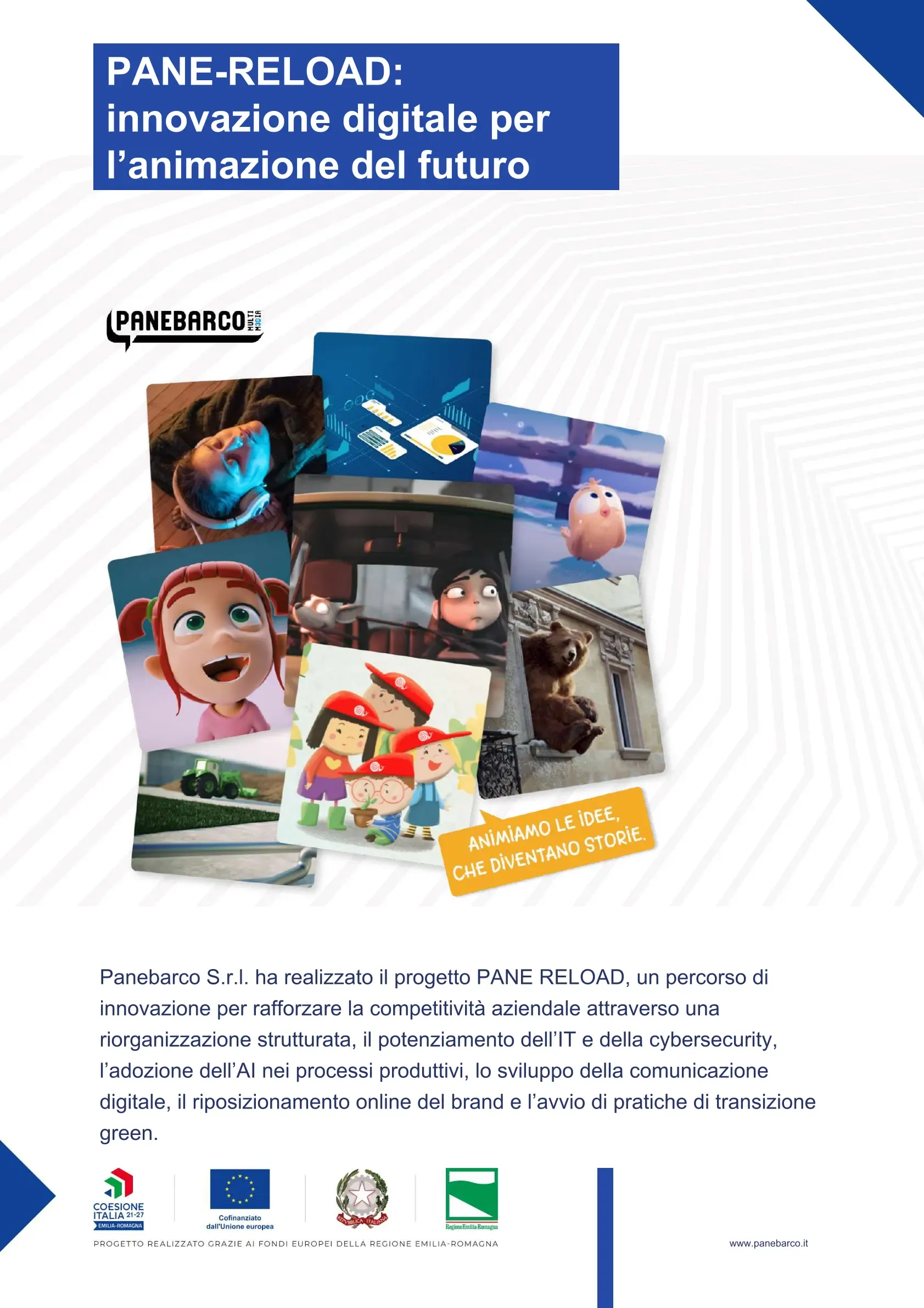 Locandina del progetto PANE-RELOAD