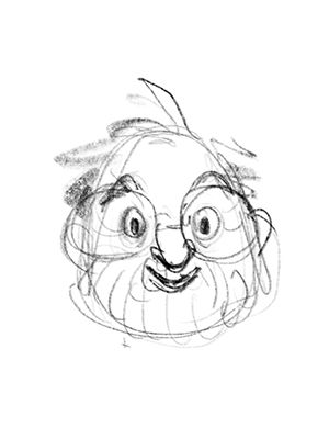 Bozzetto illustrato in bianco e nero del volto di Daniele, realizzato a mano con tratto rapido e stilizzato. Il ritratto comunica creatività, personalità e l’approccio artigianale che caratterizza il team Panebarco.