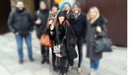 Marianna e il suo outfit in una foto di quel giorno